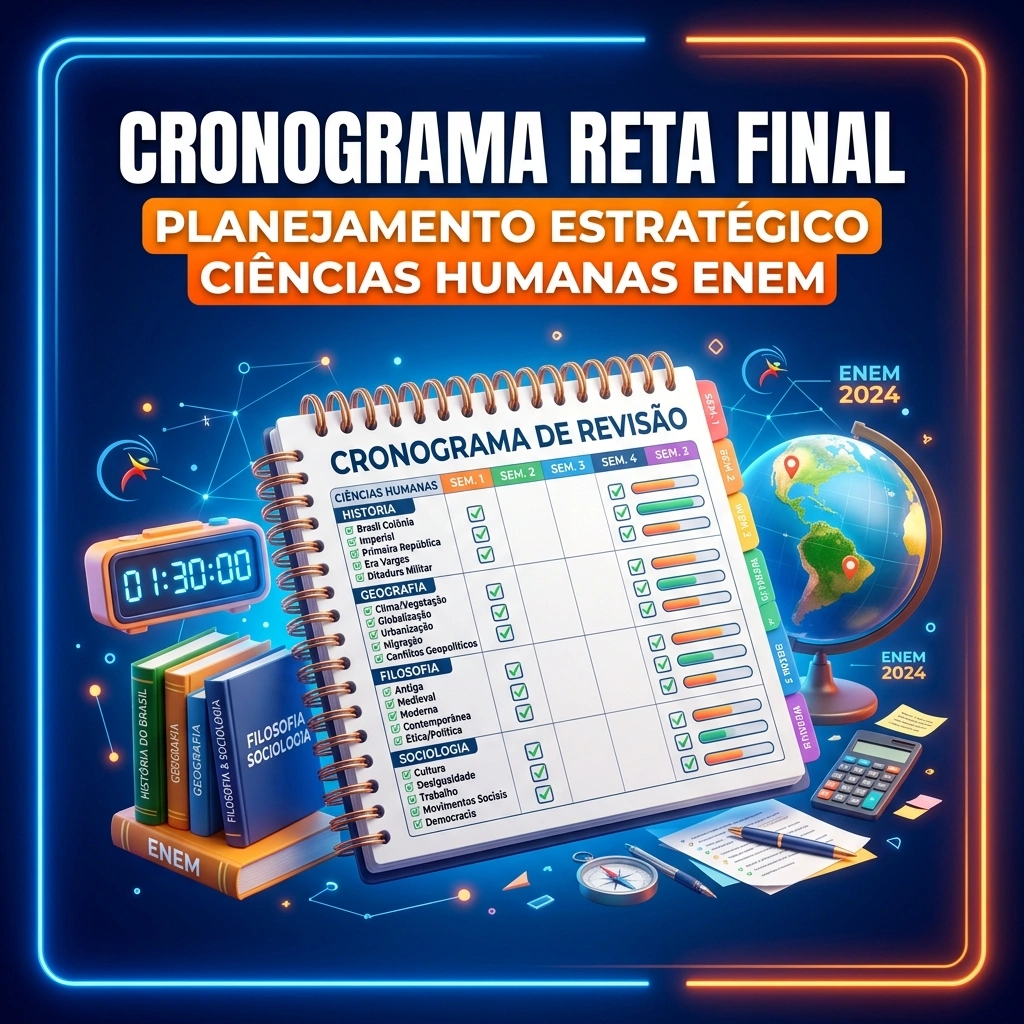 Bônus 3 - Cronograma Reta Final Humanas ENEM