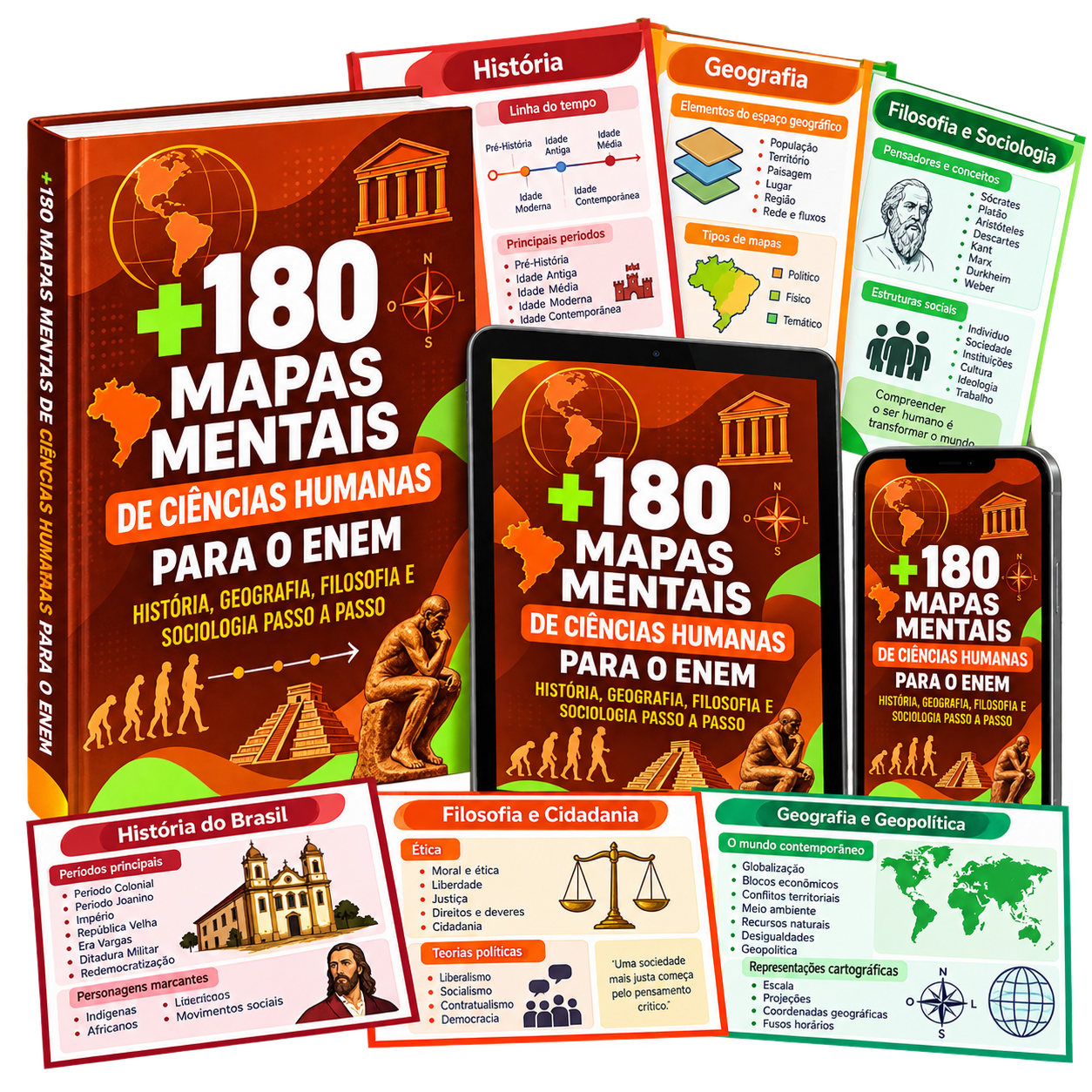 Kit Completo Ciências Humanas e Sociais ENEM