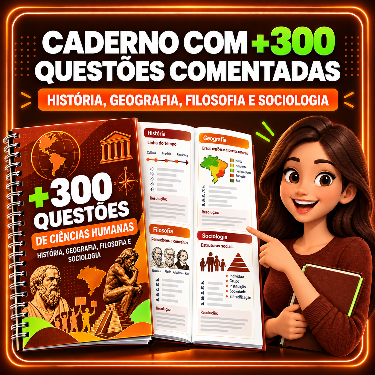 Bônus 1 - Caderno de Questões Humanas Comentadas